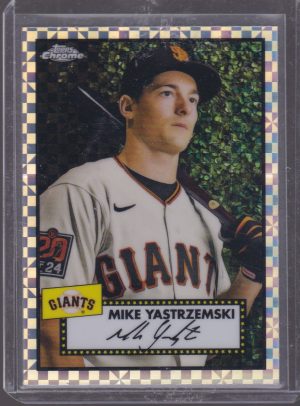 2021 TOPPS CHROME PLATINUM MIKE YASTRZEMSKI X-FRACTOR #329