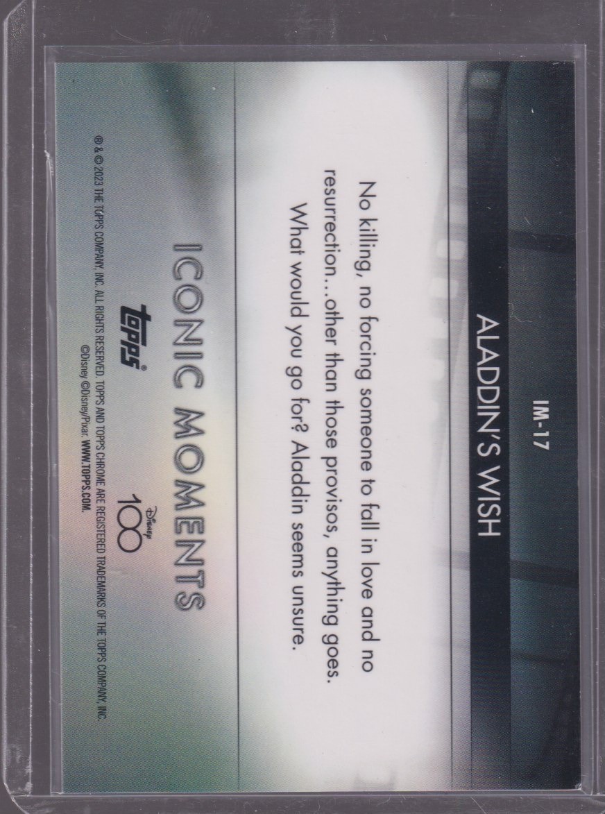 2023 TOPPS CHROME ALADDIN'S WISH ICONIC MOMENTS #IM-17 - Image 2