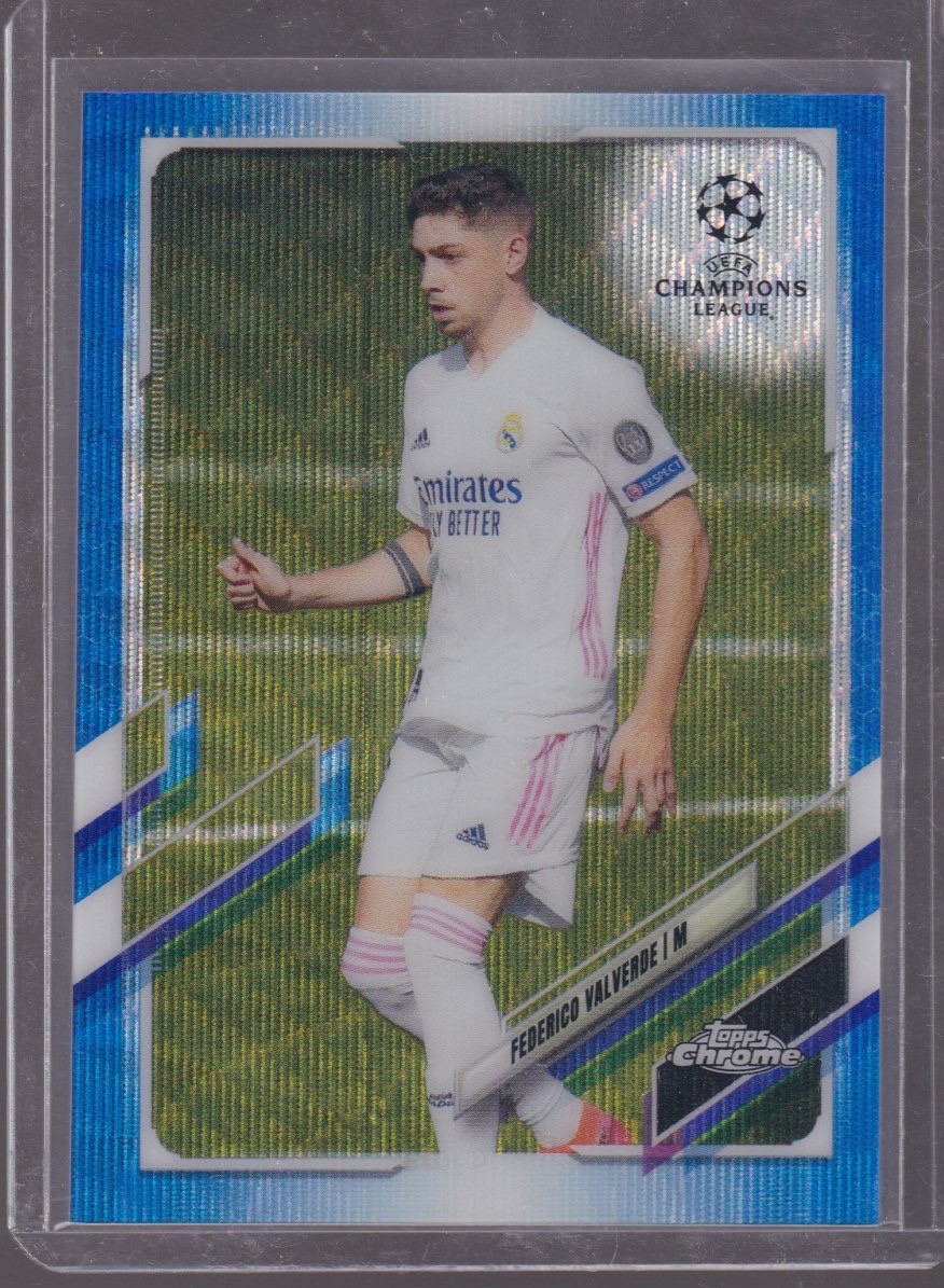 2021 TOPPS CHROME FEDERICO VALVERDE 14/75 BLUE WAVE #67