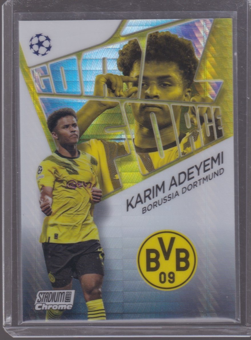 2023 TOPPS STADIUM CLUB CHROME KARIM ADEYEMI 064/199 PRISM GOAL FORCE #GF-KA