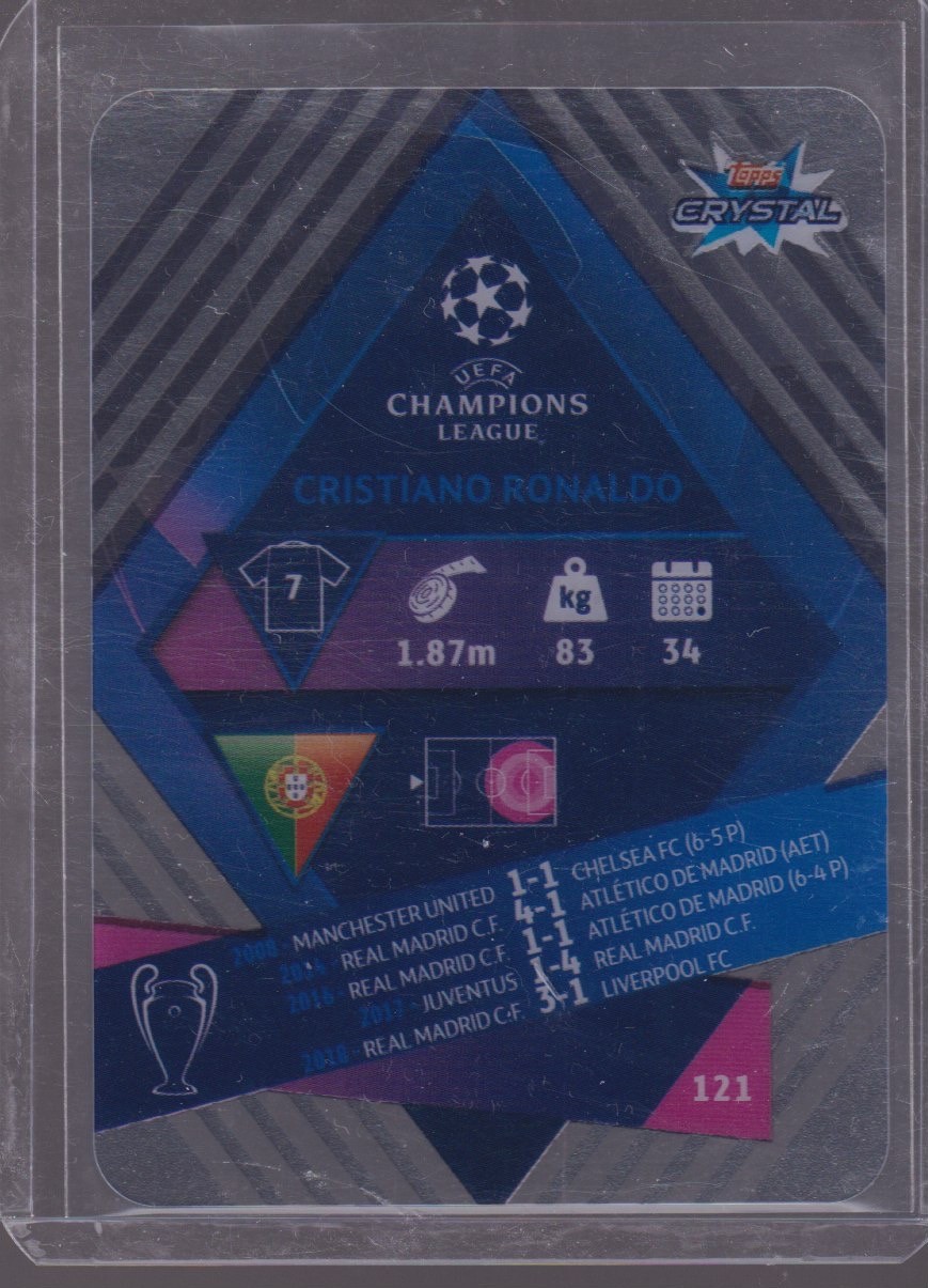 2019 TOPPS CRYSTAL CRISTIANO RONALDO #121 - Image 2