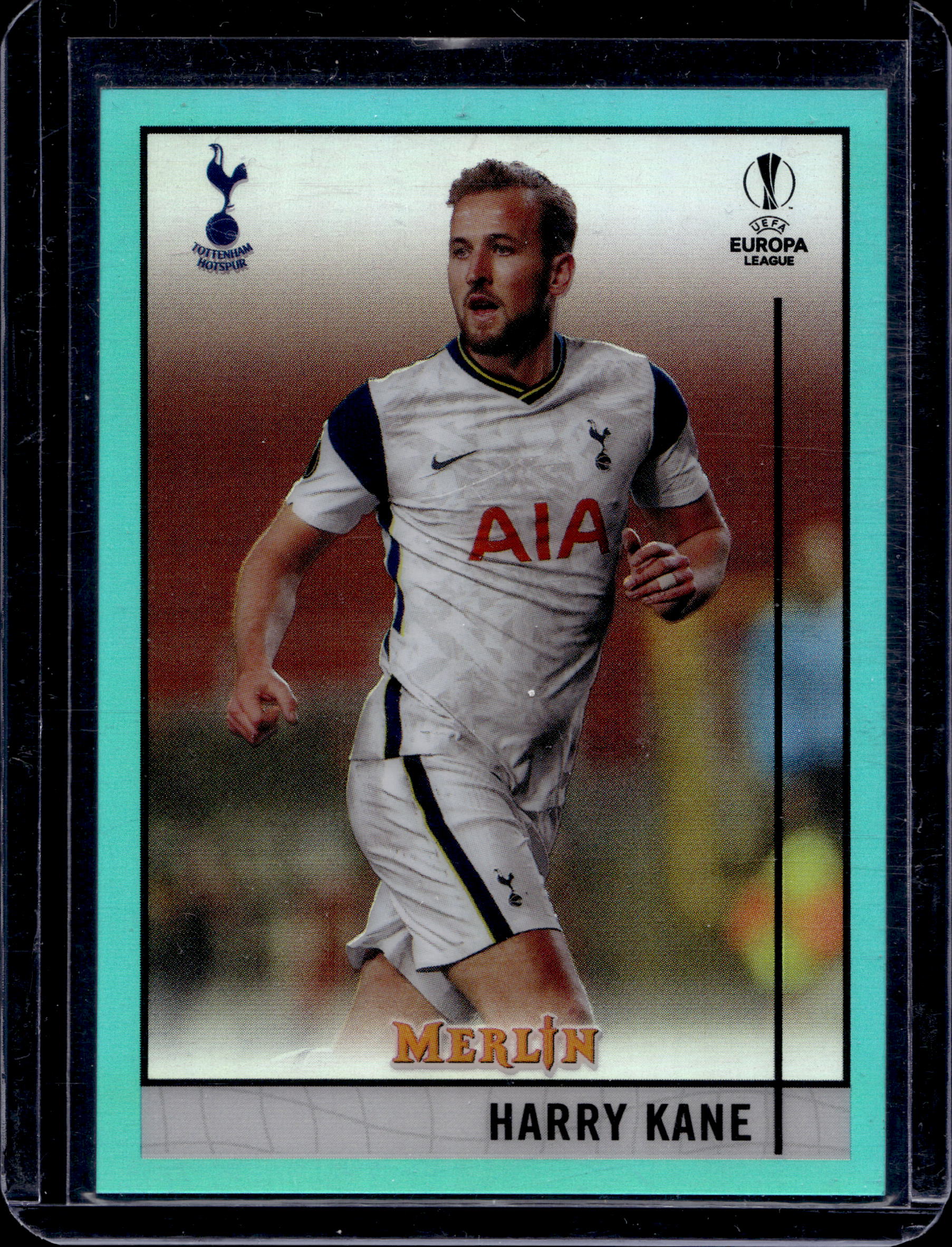 2021 TOPPS MERLIN CHROME HARRY KANE 106/199 AQUA #6