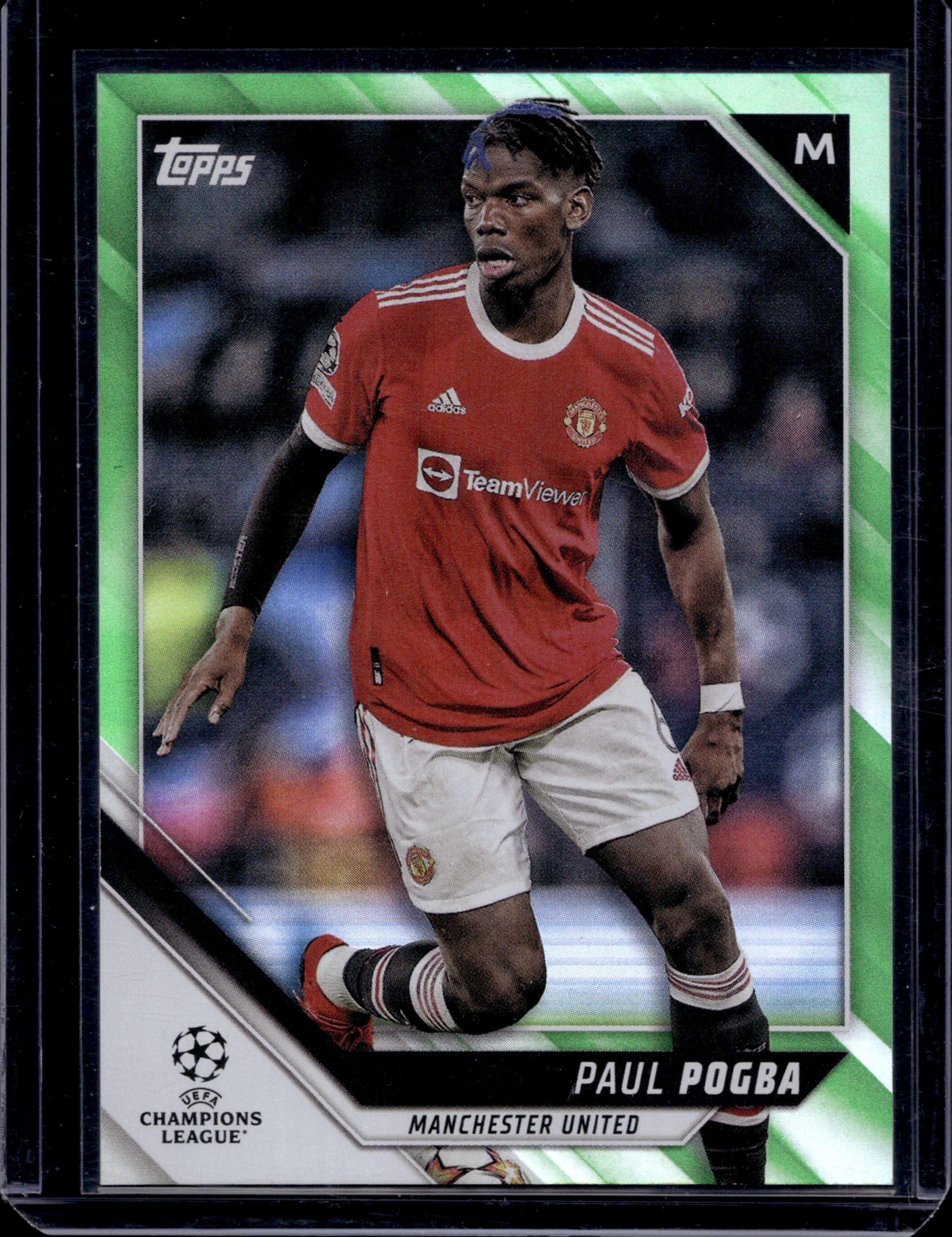 2022 TOPPS UCC FLAGSHIP PAUL POGBA 186/199 GREEN #66