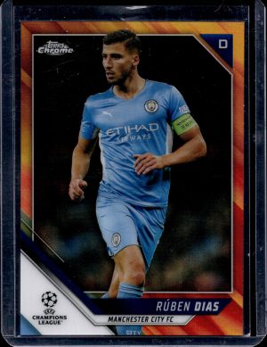2022 TOPPS CHROME RUBEN DIAS RED & GOLD STARBALL #196