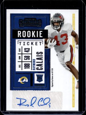 2020 PANINI CONTENDERS RAYMOND CALAIS ROOKIE TICKET AUTOGRAPH #219