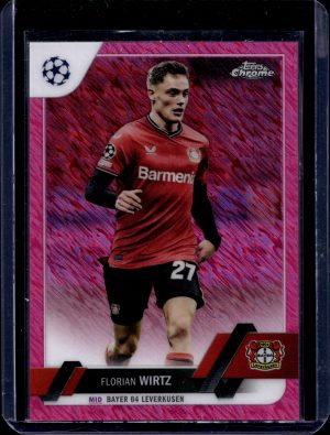 2023 TOPPS CHROME FLORIAN WIRTZ 177/250 PINNK SHIMMER #27