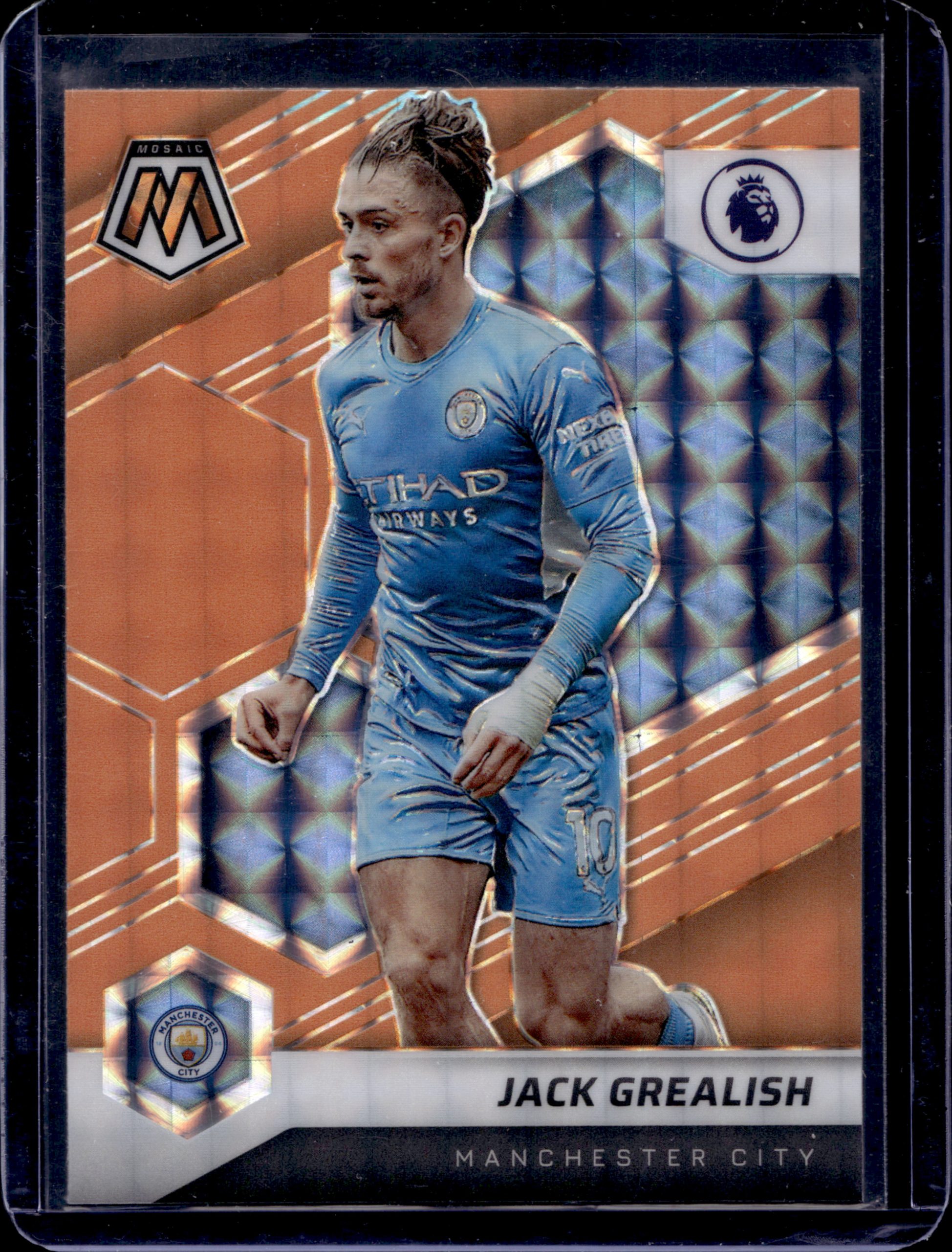 2022 PANINI MOSAIC JACK GREALISH ORANGE FLUORESCENT #15